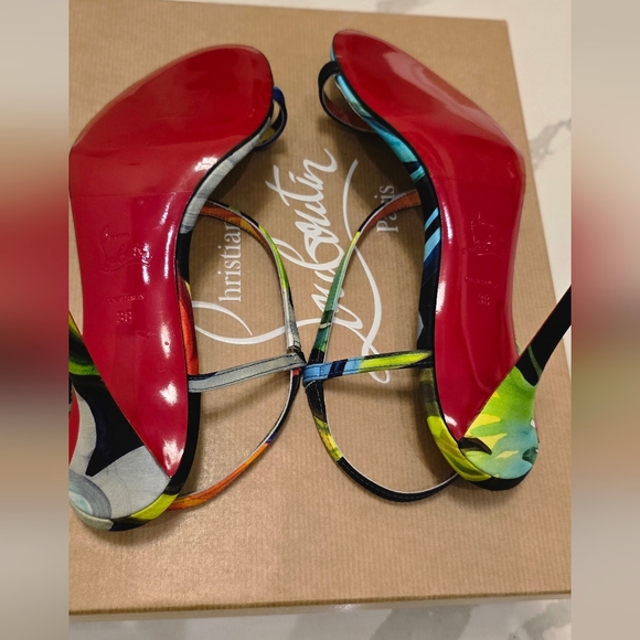 Christian Louboutin Colorful Abstract Heels - Picture 5 of 7